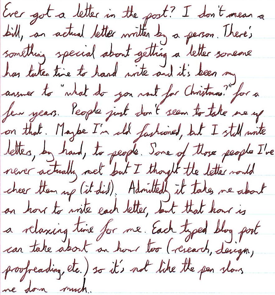 Handwritten fifth paragraph, text below.
