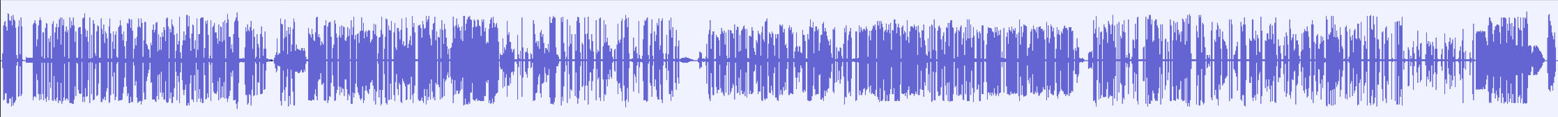 Screenshot showing a wave form for a podcast episode. There are vertical lines of varying heights coming off a central horizontal line.
